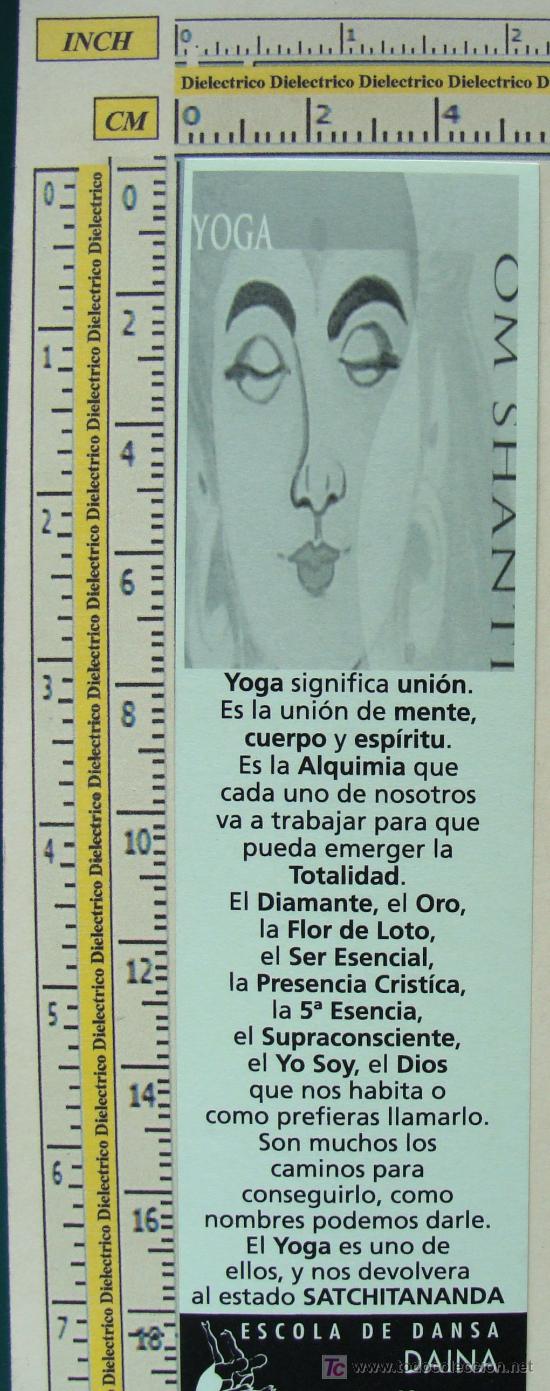 Coleccionismo marcap&aacute;ginas: MARCAP&Aacute;GINAS. YOGA. PERFECTO. - Foto 1