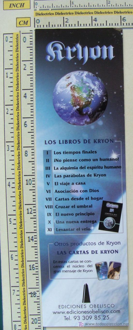 Collezionismo Segnalibri: MARCAP&Aacute;GINAS LITERATURA. LOS LIBROS DE KRYON. LOS TIEMPOS FINALES. LEVANTAR EL VELO. PERFECTO.