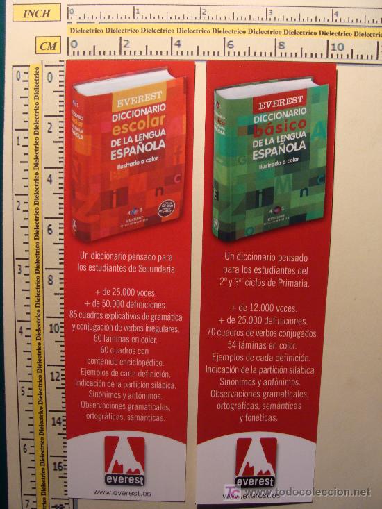 Coleccionismo Marcap&aacute;ginas: MARCAP&Aacute;GINAS DE DICCIONARIOS DE LA LENGUA ESPA&Ntilde;OLA.