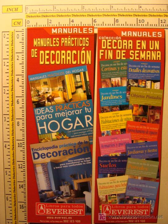 Coleccionismo marcap&aacute;ginas: MARCAP&Aacute;GINAS DE MANUALES DE DECORACI&Oacute;N. - Foto 1
