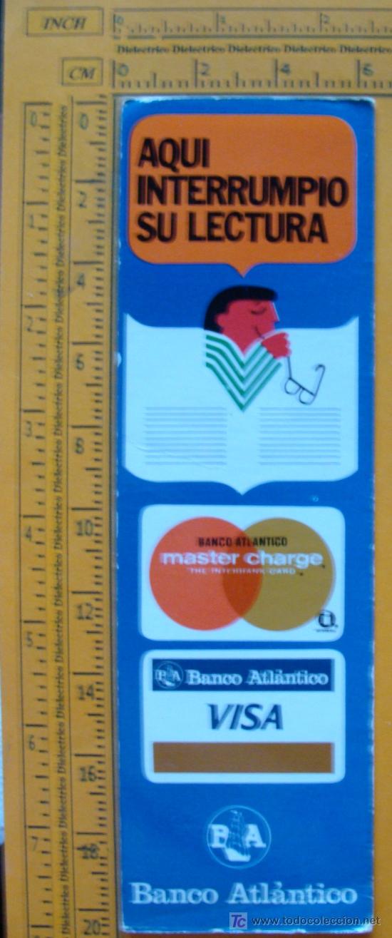 Sammeln von Lesezeichen: MARCAP&Aacute;GINAS. BANCO ATL&Aacute;NTICO. VISA. ANTIGUO. USADO.