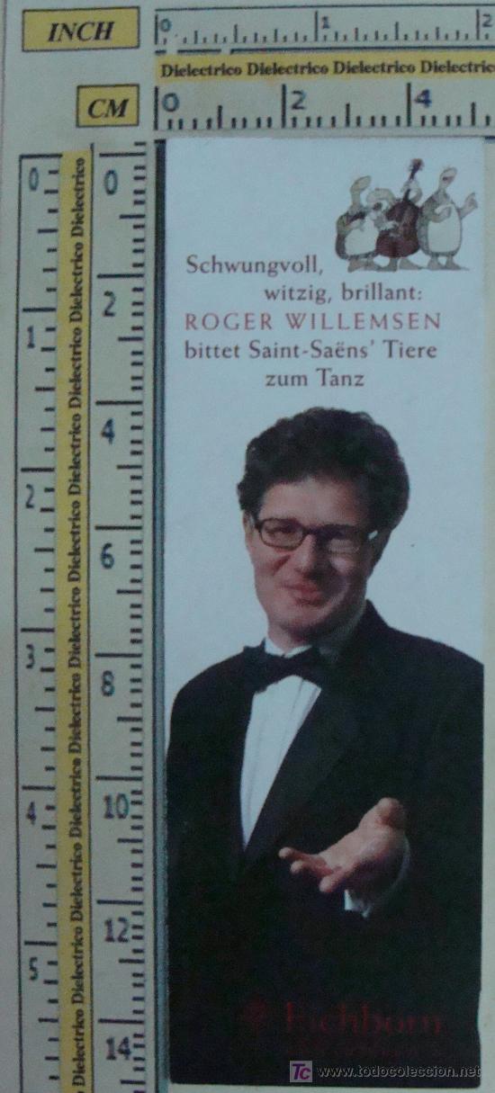 Collectionnisme Marque-pages: MARCAP&Aacute;GINAS DE ALEMANIA. SCHWUNGVOLL, WITZIG, BRILLANT: ROGER WILLEMSEN. PERFECTO.