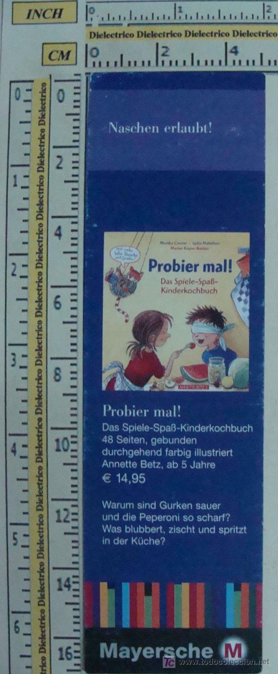 Coleccionismo marcap&aacute;ginas: MARCAP&Aacute;GINAS DE ALEMANIA. PROBIER MAL&iexcl;&iexcl;. PERFECTO. - Foto 1