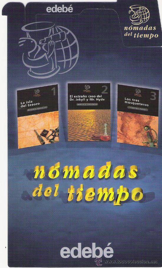 Coleccionismo Marcap&aacute;ginas: MARCAPAGINAS +++ BOOKMARK +++ EDICIONES EDEBE--NOMADAS DEL TIEMPO-VARIAS OBRAS !!! muy original !!!