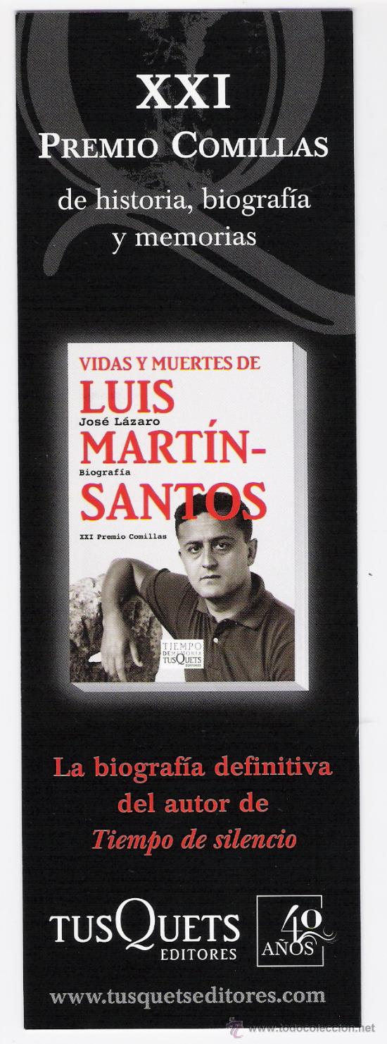 Coleccionismo marcap&aacute;ginas: XXI PREMIO COMILLAS       *TUSQUETS EDITORES* - Foto 1