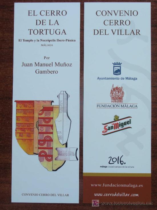 Sammeln von Lesezeichen: MARCAP&Aacute;GINAS DEL CERRO DE LA TORTUGA. NECR&Oacute;POLIS &Iacute;BERA EN M&Aacute;LAGA. &Aacute;NFORA.