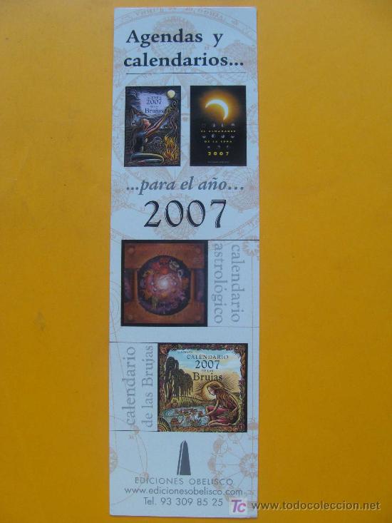 Coleccionismo marcap&aacute;ginas: MARCAP&Aacute;GINAS DE CALENDARIOS Y AGENDAS DE BRUJAS 2007. - Foto 1