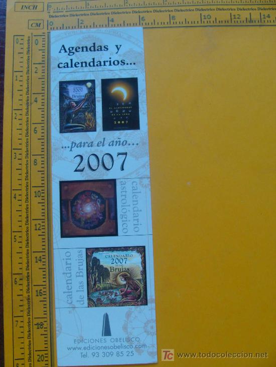 Coleccionismo marcap&aacute;ginas: MARCAP&Aacute;GINAS DE CALENDARIOS Y AGENDAS DE BRUJAS 2007. - Foto 2