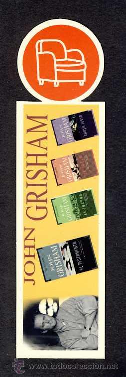 Coleccionismo marcap&aacute;ginas: Marcapaginas troquelado: John Grisham