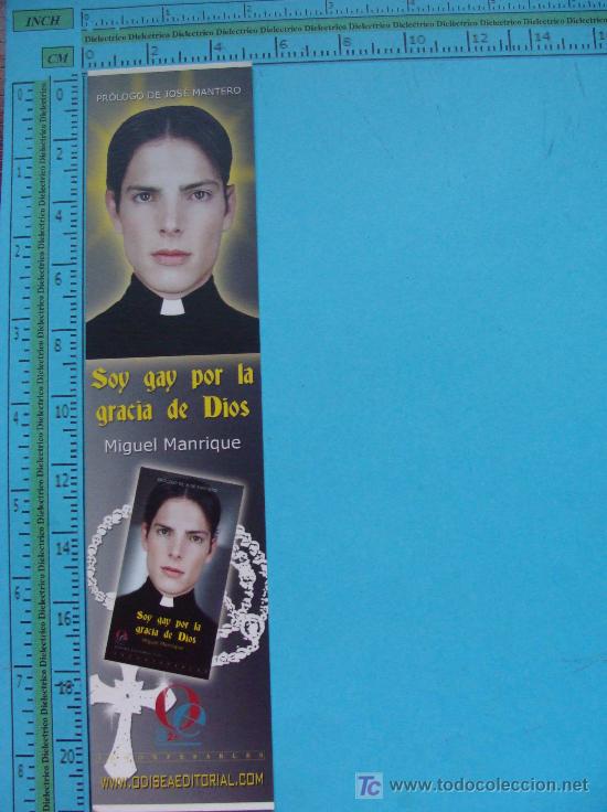 Sammeln von Lesezeichen: MARCAP&Aacute;GINAS DE LITERATURA. SOY GAY POR LA GRACIA DE DIOS. MIGUEL MANRIQUE.