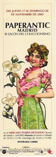 Collectables Bookmark: MARCAPAGINAS: III SALON PAPERANTIC DE MADRID DEL 2005