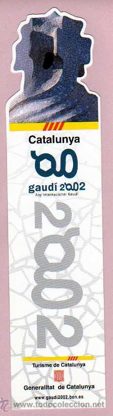 Coleccionismo Marcap&aacute;ginas: Marcap&aacute;ginas: GAUDI 2002 - ANY INTERNACIONAL GAUDI