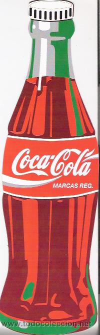 Coleccionismo marcap&aacute;ginas: MARCAPAGINAS , BOTELLA DE COCA COLA TROQUELADA. - Foto 1