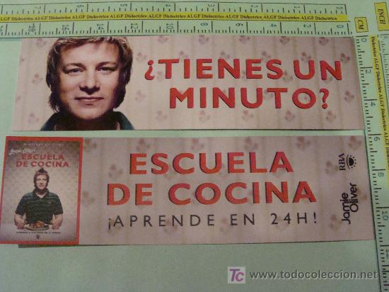 Coleccionismo Marcap&aacute;ginas: MARCAP&Aacute;GINAS DE LITERATURA. ESCUELA DE COCINA, APRENDE EN 24 HORAS, JAMIE OLIVER. TELEVISI&Oacute;N.