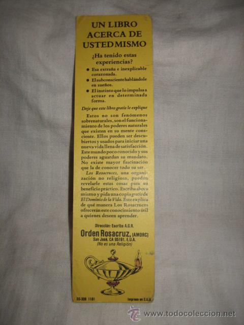 Coleccionismo marcap&aacute;ginas: LAS PAGINAS DE LA VIDA   UN LIBRO ACERCA DE USTED MISMO - Foto 2