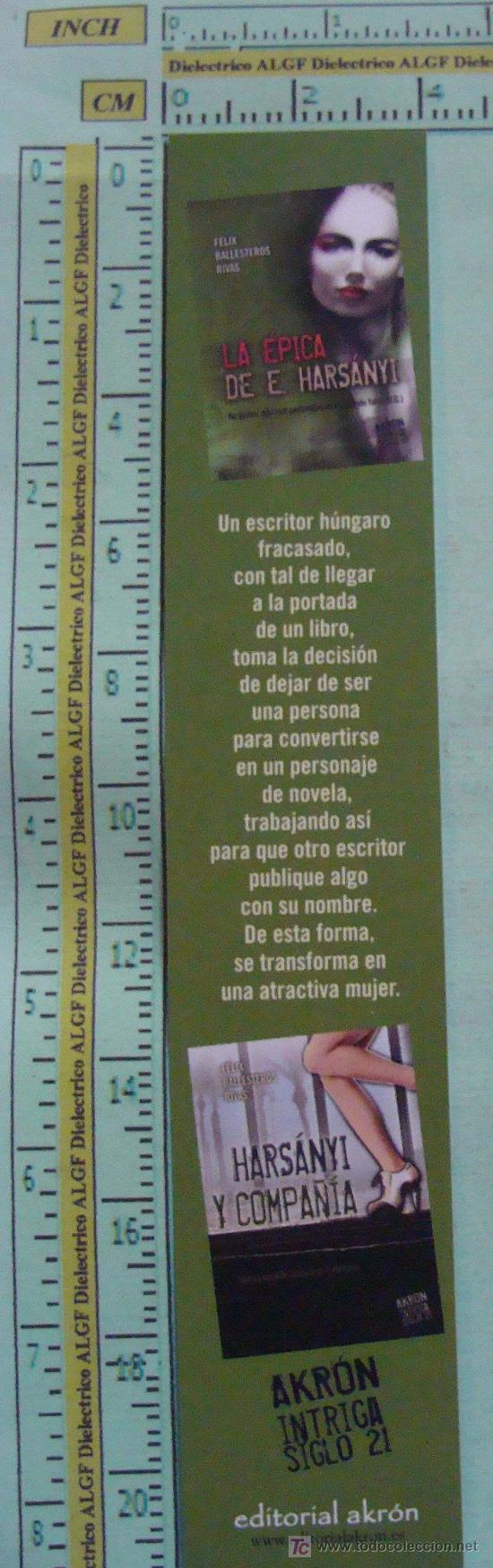 Sammeln von Lesezeichen: MARCAP&Aacute;GINAS DE LITERATURA. LA &Eacute;PICA DE HARSANYI. F&Eacute;LIX BALLESTEROS RIVAS.