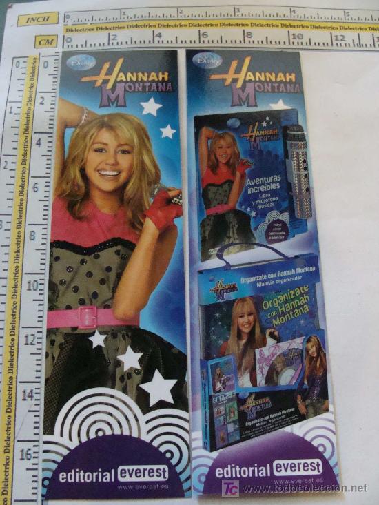 Sammeln von Lesezeichen: MARCAP&Aacute;GINAS INFANTIL / SERIES DE TELEVISI&Oacute;N. HANNAH MONTANA, CANTANTE JUVENIL.