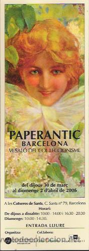 Collezionismo Segnalibri: MARCAPAGINAS, VI SALON PAPERANTIC DE BARCELONA, ABRIL DEL 2006, EN CATALAN