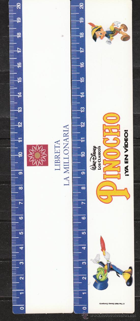 Coleccionismo marcap&aacute;ginas: PINOCHO.  LIBRETA LA MILLONARIA - Foto 1
