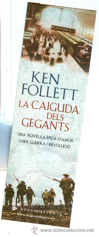 Coleccionismo marcap&aacute;ginas: ** LA CAIGUDA DELS GEGANTS ** KEN FOLLET - Foto 1