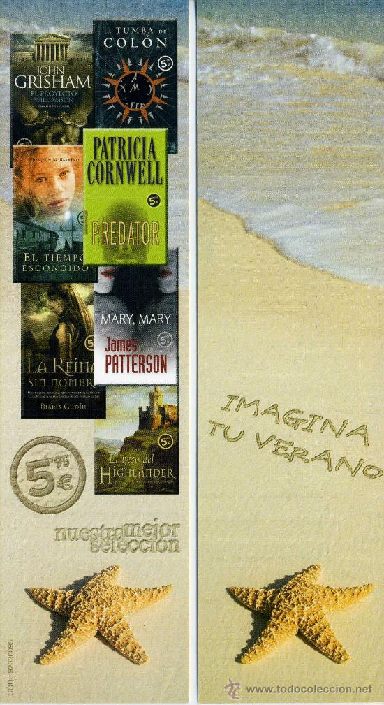 Coleccionismo Marcap&aacute;ginas: MARCAPAGINAS - IMAGINA TU VERANO - COLON GRISHAM PREDATOR BARRERO GUDIN PATTERSON HIGHLANDER - TREN