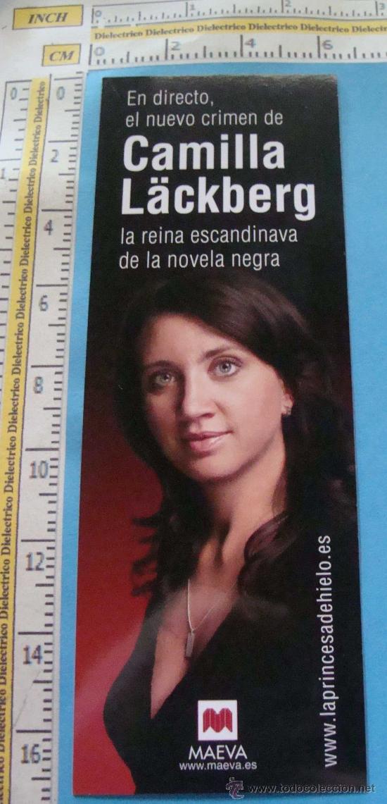 Collectables Bookmark: MARCAP&Aacute;GINAS DE LITERATURA. CRIMEN EN DIRECTO. CAMILA LACKBERG. NOVELA NEGRA.