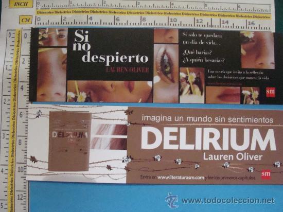 Collectables Bookmark: MARCAP&Aacute;GINAS DE LITERATURA. SI NO DESPIERTO, LAUREN OLIVER.