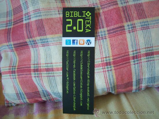 Coleccionismo marcap&aacute;ginas: BIBLIOTEKA 2.0 GETXOKO LIBURUTEGIAK BIBLIOTECAS DE GETXO - Foto 1