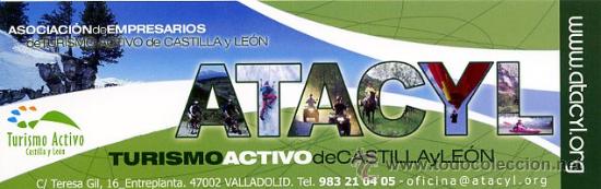Coleccionismo marcap&aacute;ginas: MARCAPAGINAS - TURISMO ACTIVO CASTILLA Y LEON - REVERSO CALENDARIO 2008