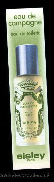 Coleccionismo marcap&aacute;ginas: ** SISLEY ** EAU DE CAMPAGNE (COLONIA - PARIS) - Foto 1