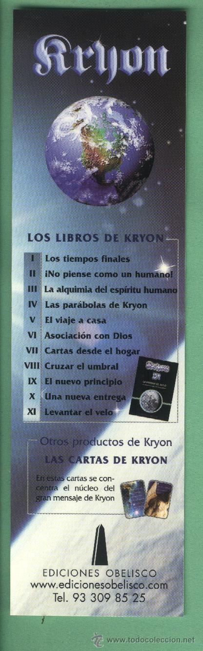 Sammeln von Lesezeichen: Los libros de Kryon. Ediciones Obelisco. Marcap&aacute;ginas.