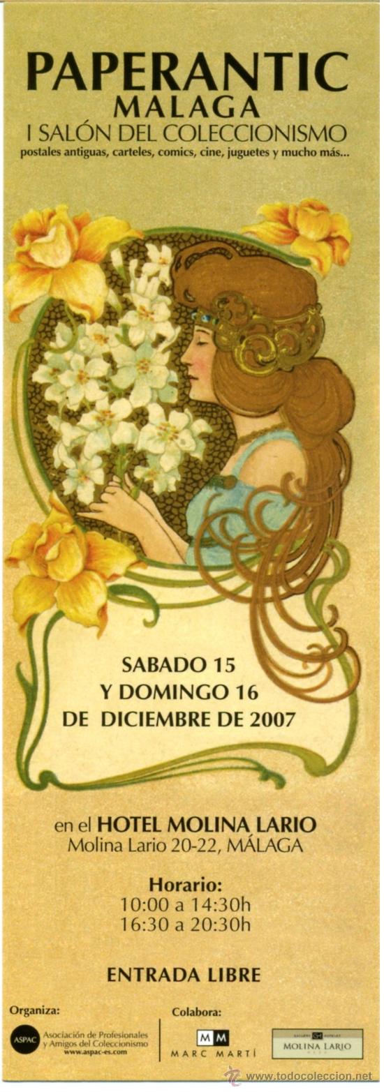 Coleccionismo marcap&aacute;ginas: Marcap&aacute;ginas &ndash; PaperAntic MALAGA 2007 - Foto 1