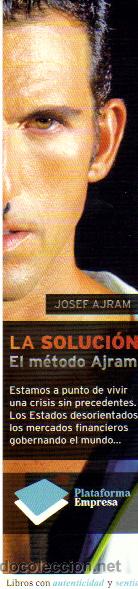 Coleccionismo marcap&aacute;ginas: LA SOLUCION - EL M&Eacute;TODO AJRAM / JOSEF AJRAM - Foto 1