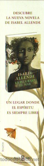 Coleccionismo marcap&aacute;ginas: LA ISLA BAJO EL MAR - ISABEL ALLENDE - Foto 2