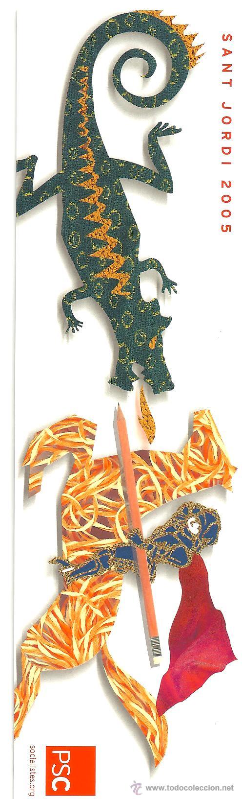 Colecionismo Marcadores de p&aacute;gina: Marcapaginas Sant Jordi 2005