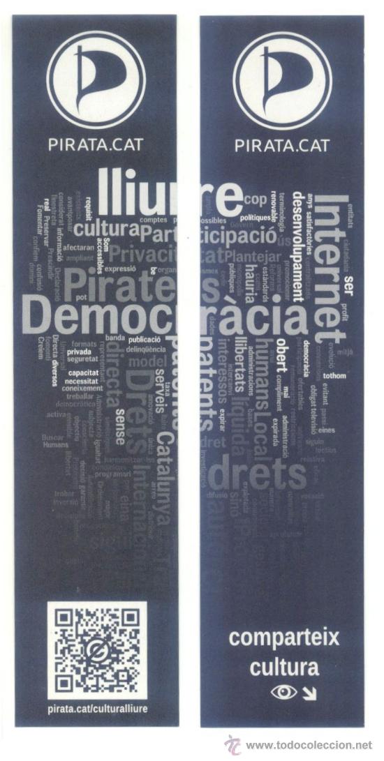 Coleccionismo marcap&aacute;ginas: MARCAP&Aacute;GINAS. PIRATA.CAT COMPARTEIX CULTURA. CULTURA LLIURE. PUNTO DE LIBRO. MARCAP&Aacute;GINAS.