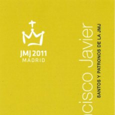 Coleccionismo Marcapáginas: MARCAPÁGINAS – JMJ 2011 - MADRID. Lote 313759848