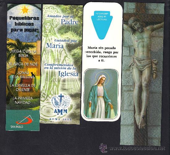 Collectionnisme Marque-pages: .4 MARCAP&Aacute;GINAS  DE ** TEMA RELIGIOSO **