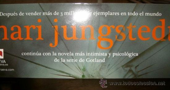 Coleccionismo Marcap&aacute;ginas: 1 marcapaginas literario DOBLE * LA FALSA SONRISA * MARI JUNGSTEDT