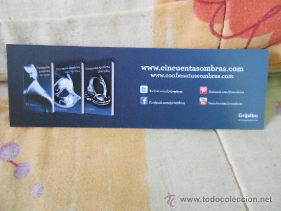 Coleccionismo marcap&aacute;ginas: www.cincuentasombras.com - Foto 2