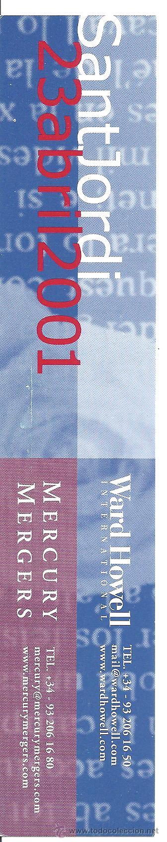 Coleccionismo marcap&aacute;ginas: MARCAPAGINAS SANT JORDI 2001