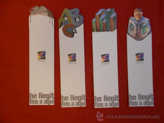 Coleccionismo marcap&aacute;ginas: LOTE DE 4 MARCAPAGINAS  DE TALLERS GRAFICS. - Foto 1