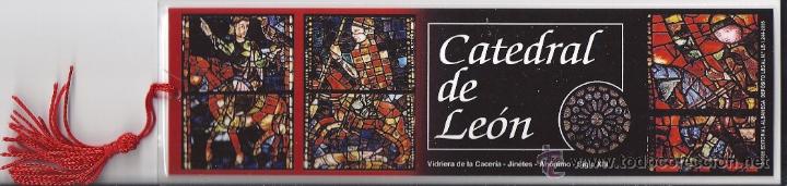 Coleccionismo marcap&aacute;ginas: Marcap&aacute;ginas Catedral de Le&oacute;n - Foto 1