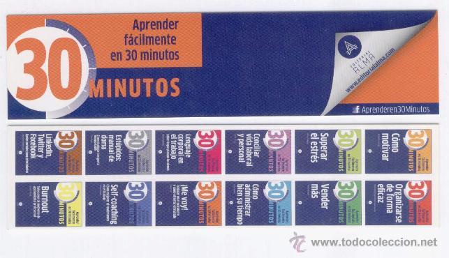 Coleccionismo marcap&aacute;ginas: APRENDER FACILMENTE EN 30 MINUTOS - EDIT- ALMA - Foto 1
