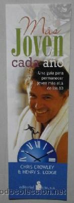 Collectables Bookmark: MARCAPAGINAS MAS JOVEN CADA A&Ntilde;O. EDITORIAL SIRIO. MARPAG-11,12