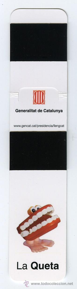 Coleccionismo marcap&aacute;ginas: Marcapaginas - punto libro de plastico con iman de la Queta - Foto 3