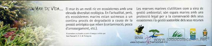 Coleccionismo marcap&aacute;ginas: Marcapaginas - punto libro - un mar de vida - Foto 2