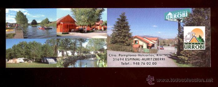 Coleccionismo marcap&aacute;ginas: CAMPING URROBI - ESPINAL-AURITZBERRI (NAVARRA) - Foto 1