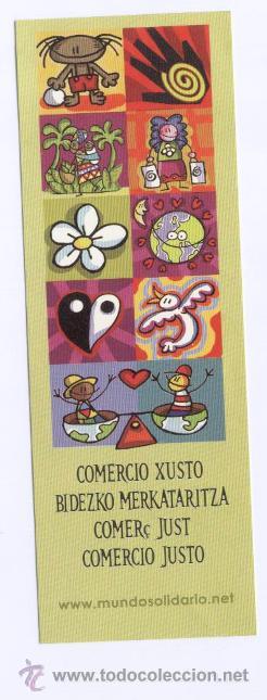 Coleccionismo marcap&aacute;ginas: COMERCIO XUSTO-BIDEZKO MERKATARITZA-COMER&Ccedil; JUST-COMERCIO JUSTO - Foto 1