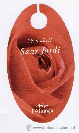 Sammeln von Lesezeichen: 23 d'abril SANT JORDI - RASCADOR OLOR A ROSA - TIPO MARCAPAGINAS